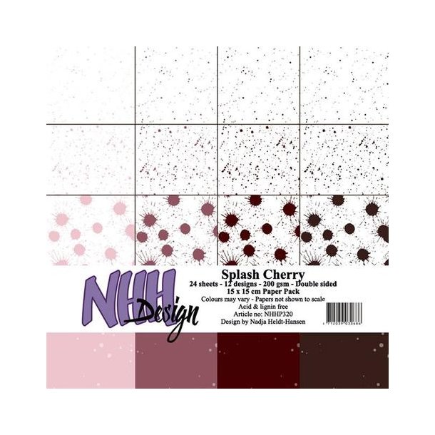 NHH Paperpad 15x15cm -NHHP320 - Splash Cherry