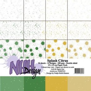 NHH Paperpad 15x15cm -NHHP321 - Splash Citrus