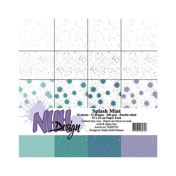 NHH Paperpad 15x15cm -NHHP323 - Splash Mint