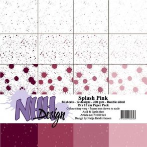 NHH Paperpad 15x15cm -NHHP324 - Splash Pink