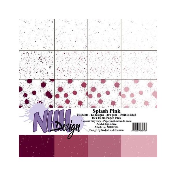 NHH Paperpad 15x15cm -NHHP324 - Splash Pink