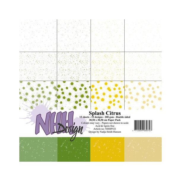 NHH Paperpad 30,5x30,5cm - NHHP521 - Splash citrus