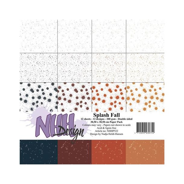 NHH Paperpad 30,5x30,5cm - NHHP522 - Splash Fall