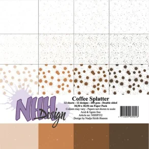 NHH Paperpad 30,5x30,5cm - NHHP532 - Coffee Splatter