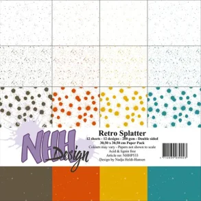 NHH Paperpad 30,5x30,5cm - NHHP533 - Retro Splatter