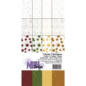 NHH Paperpad 10x21 cm  -NHHP729 - Classic Christmas