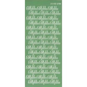 Stickers JEJE Mirror 3298 -  Tillykke - Appel