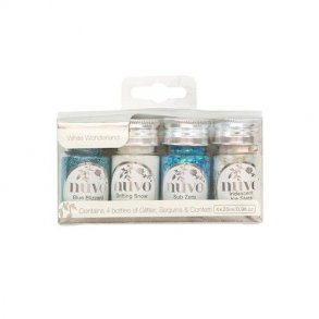 Nuvo pure Sheen Glitter-Sequins-Confetti - 308N White Wonderland - 4x25ML 