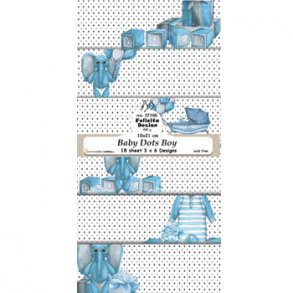 FelicitaDesign - 37106  -Slimcard 10x21 - Baby Dots Boy