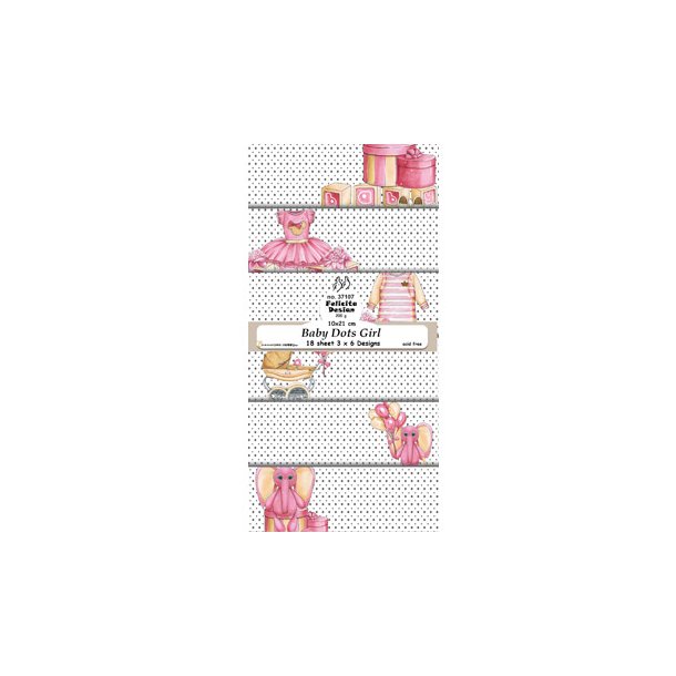 FelicitaDesign - 37107  -Slimcard 10x21 - Baby Dots Girl