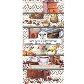 FelicitaDesign - 37108  -Slimcard 10x21 - Let's have a Coffee break