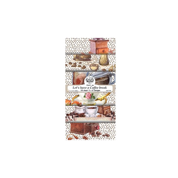 FelicitaDesign - 37108  -Slimcard 10x21 - Let's have a Coffee break