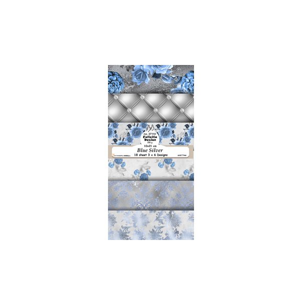 FelicitaDesign - 37110  -Slimcard 10x21 - Blue Silver