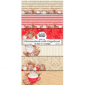 FelicitaDesign - 37114  -Slimcard 10x21 - Christmasbreak with gingerbread