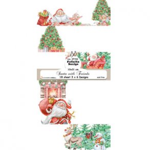 FelicitaDesign - 37116  -Slimcard 10x21 - Santa with friends