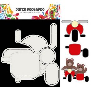 Dutch Doobadoo Card Art - Motor and sidecar 2 A5 - 470.713.813
