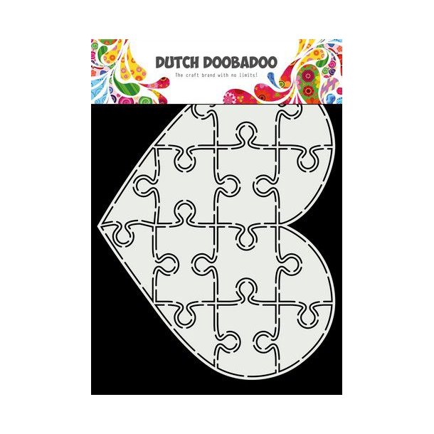 Dutch Doobadoo Card Art - Puzzle heart A5 - 470.713.847