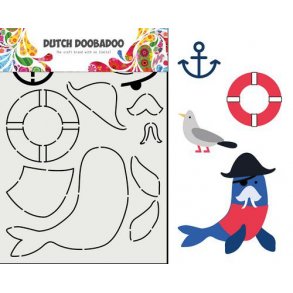 Dutch Doobadoo Card Art - Built up Sea lion A5 - 470.713.849