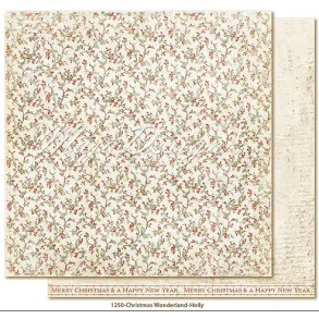 Maja Design Scrapbooking Ark - 1250  - Christmas Wonderland - Holly