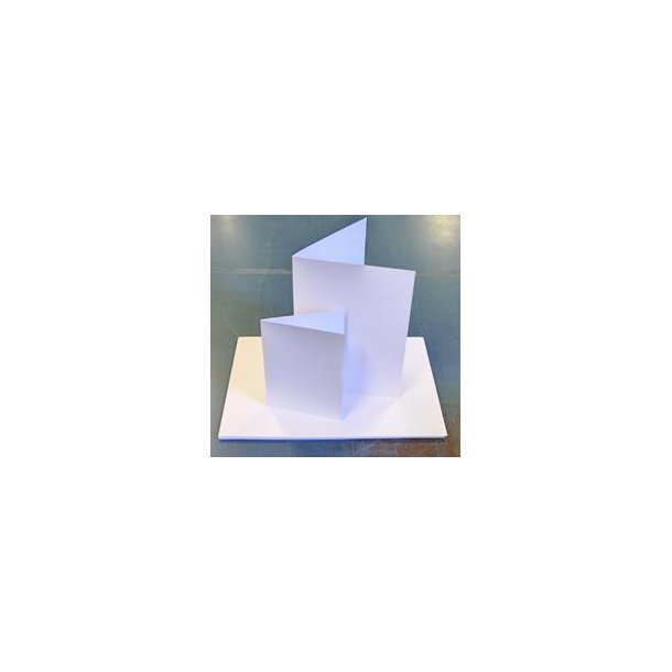 Kortkarton Slimcard-Base 20x21cm uden fals 100 ark Hvidt - Glittet 200 gr