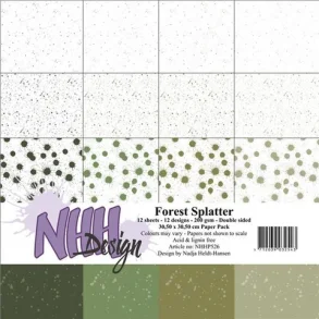 NHH Paperpad 30,5x30,5cm - NHHP526 - Forest Splatter