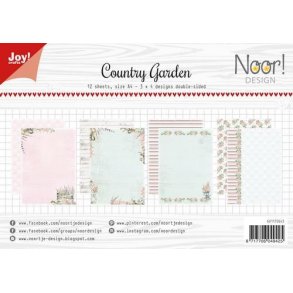 Joy Papirsblok A4 - 12 Ark dobbeltsidet - 6011/0643 - Country Garden