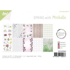 Joy Papirsblok A4 - 8 Ark dobbeltsidet + 2 klippeark ark - 6011/0646 - Spring