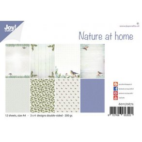 Joy Papirsblok A4 - 12 Ark dobbeltsidet - 6011/0672 - Nature at Home