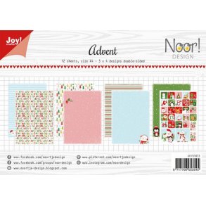 Joy Papirsblok A4 - 12 Ark dobbeltsidet - 6011/0673 - Advent