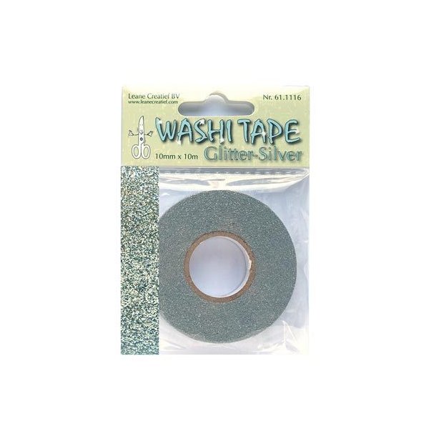 Leane Washi Tape 61.1116 - Glitter-Sliver