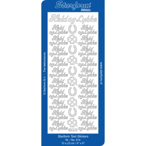 Starform stickers GULD no 614 Held og lykke