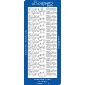 Starform stickers S�LV no 620 Tillykke