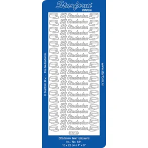 Starform stickers SLV no 621 Til studenten