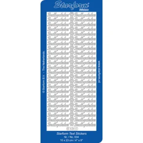 Starform stickers GULD no 634 Indbydelse