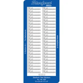Starform stickers SLV no 636 Velkommen
