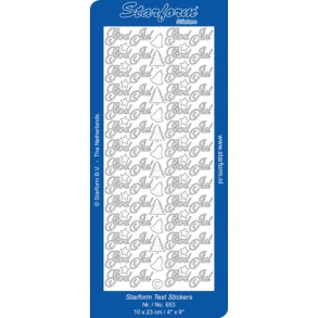 Starform stickers SLV no 653 God Jul