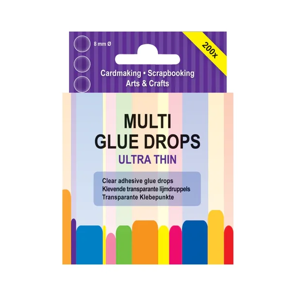 JeJe Multi Glue Drops Ultra Thin 200 stk  8mm