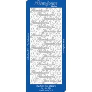 Starform stickers GULD no 654 Gldelig jul