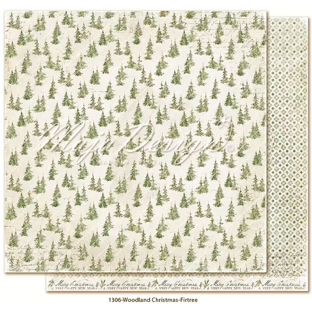 Maja Design Scrapbooking Ark - 1306 - Woodland Christmas - Firtree