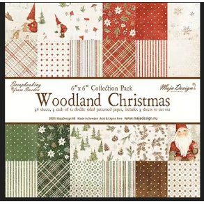 Maja Design Papirblok -Woodland Christmas - 6x6