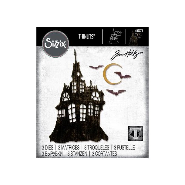 Sizzix/Tim Holtz Thinlits Die "Vault - Haunted House" 662378