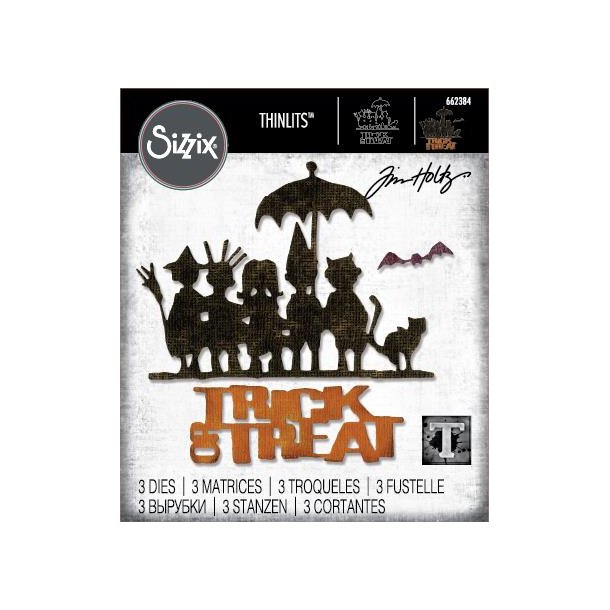 Sizzix/Tim Holtz Thinlits Die "Vault - Trick-or-Treat" 662384