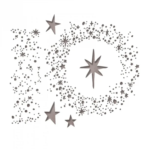 Sizzix-Tim Holtz Thinlits Die - 663117 - Snowy Stars