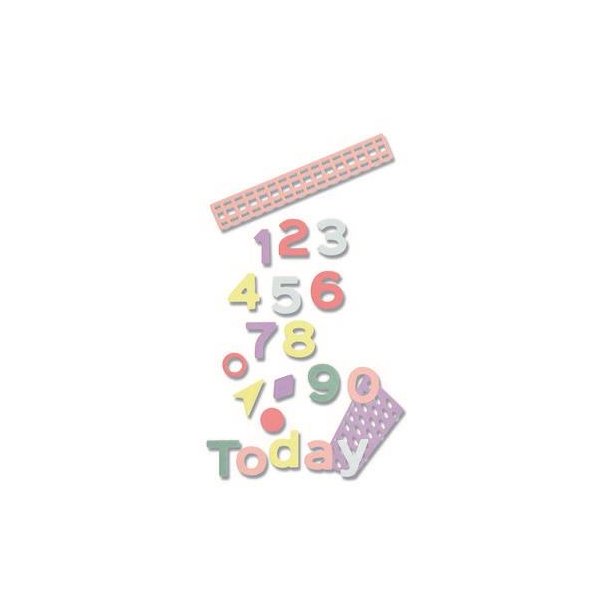 Sizzix-Thinlits Die - 663312 - Pop Art Numbers