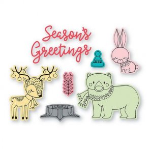 Sizzix-Thinlits Die - 663671 - Folk Christmas