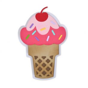 Sizzix-Thinlits Die - 664114 - Ice Cream Fold-Its