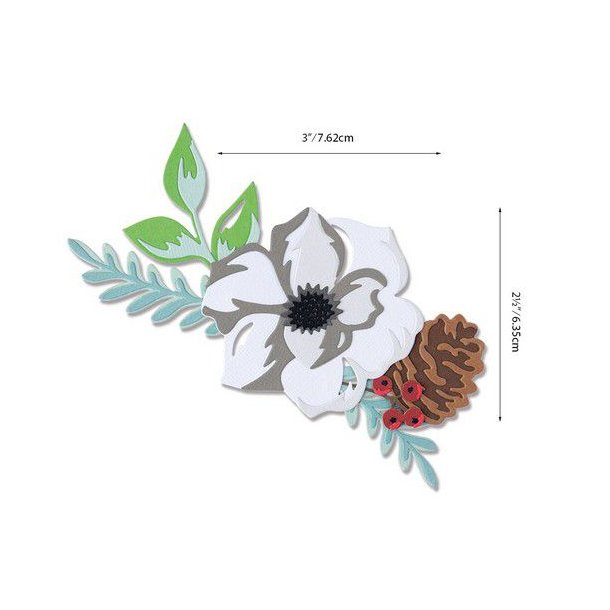 Sizzix Thinlits Die - 664589 - Layered Winter Flower