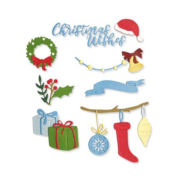 Sizzix - Thinlits Die - 664702 - Christmas Decorations 