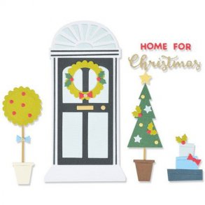 Sizzix Thinlits Die - 664711 - Home for Christmas 
