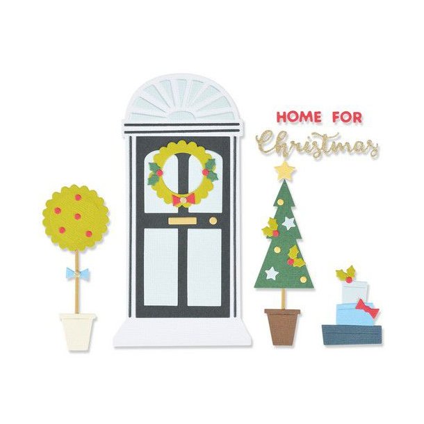 Sizzix Thinlits Die - 664711 - Home for Christmas 